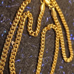 NEW 24" CUBAN Link Unisex 4mm Chain 
