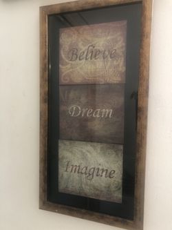 Framed Wall Saying