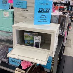 Storage Bin, Foldable, Stackable