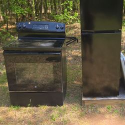 Stove.  Refrigerator.