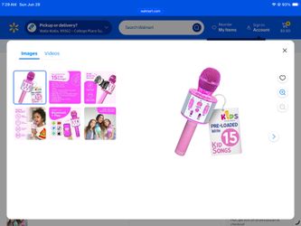 Move2Play, Kids Karaoke Microphone | Includes Bluetooth & 15 Pre-Loaded Nursery