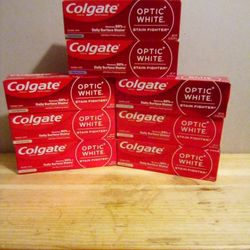 Colgate Optic White Sting Fighter Clean Mint Toothpaste 2/$5