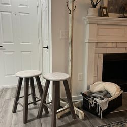 Teak Wood Counter Stools