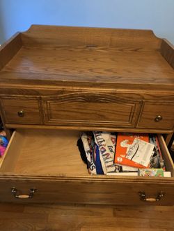 Oak dresser/changing table