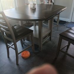 Table and Chairs, Counter Height