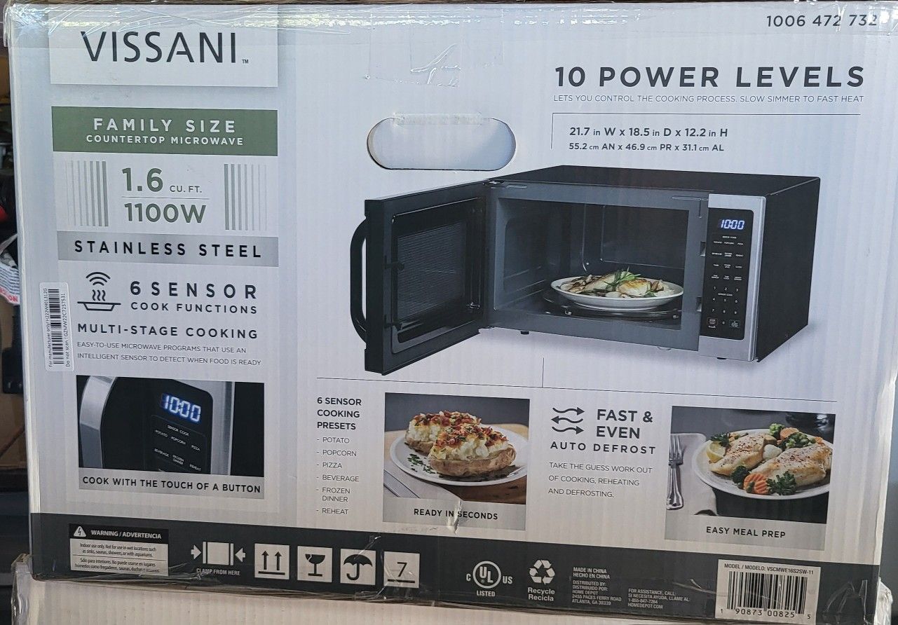 Vissani Microwave New Never Used 