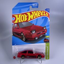 Hot Wheels Red Toyota AE86 Sprinter Trueno