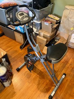 Exerpeutic 1200 Folding Magnetic Upright Exercise Bike