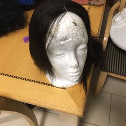 100% human hair half wig