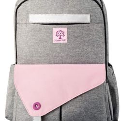 Pink-Diaper-Bag Backpack for Girl and Boy. Large Diaper Backpack for Mom Holds for Walk and Travel with Babies. Includes Insulated Pockets Changing