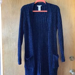 Navy Blue Cárdigan