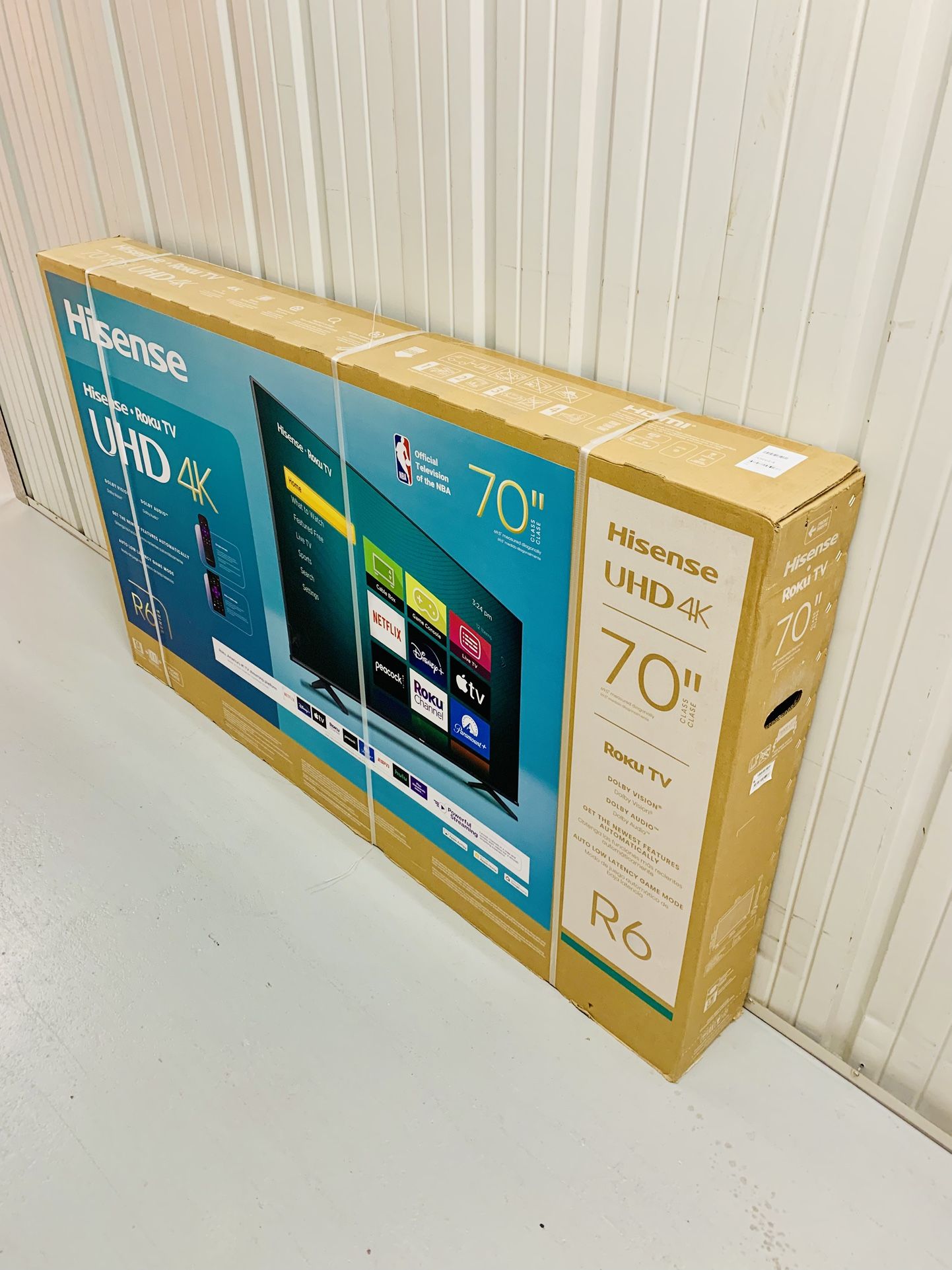 Hisense 70" Class 4K UHD LED Roku Smart TV HDR R6 Series 70R6E4  Brand New In Box  Possible Delivery