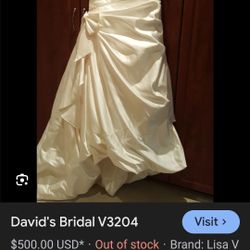Size 10 Wedding Dress (Needs To Be Cleaned)