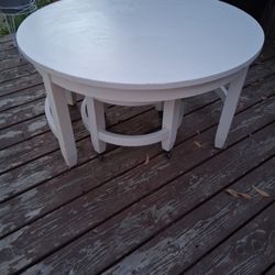 White Coffee Table Set