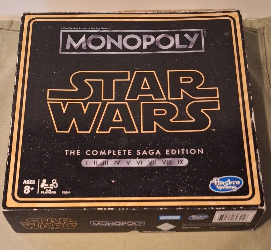 Star Wars Monopoly Game–The Complete Saga Edition-READ DETAILS