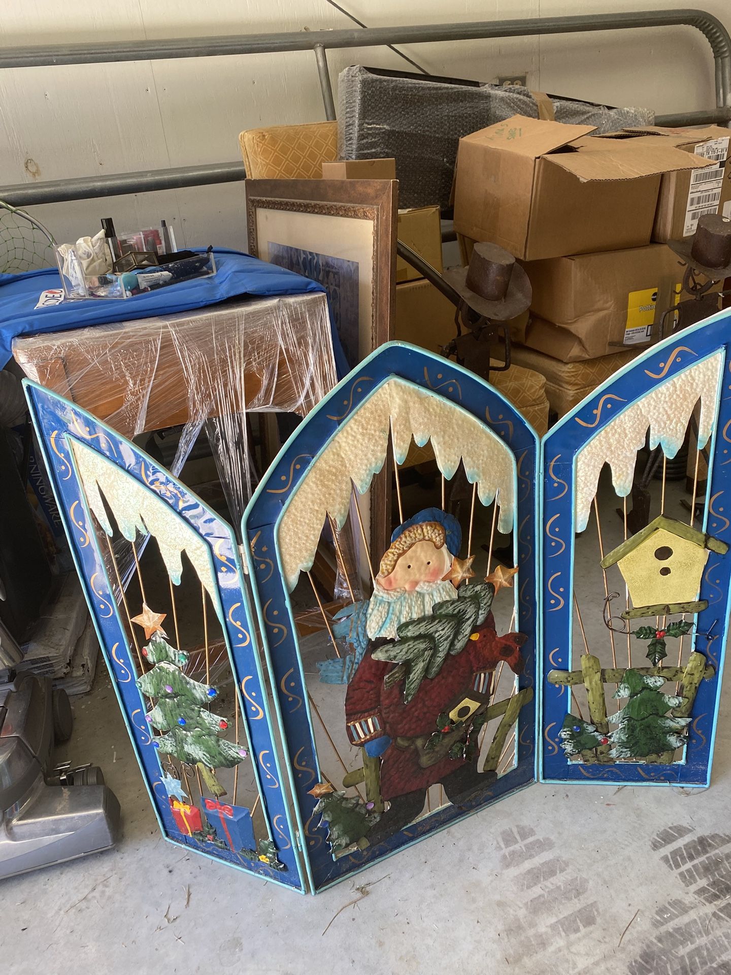 Christmas Fireplace Screen