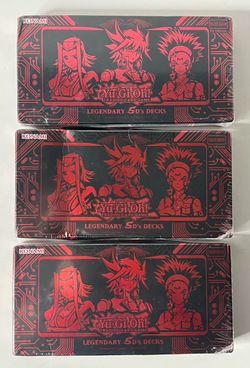 Lot of 3 Yu-Gi-Oh Legendary 5Ds 3 Deck Chibi Variant Box Set NEW Sealed