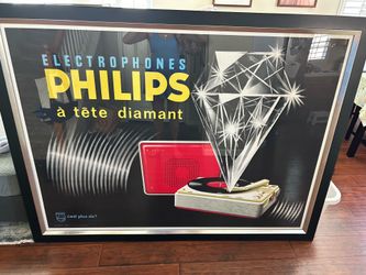 The Philips Company this is an Original Vintage Poster; it is not a reproduction.