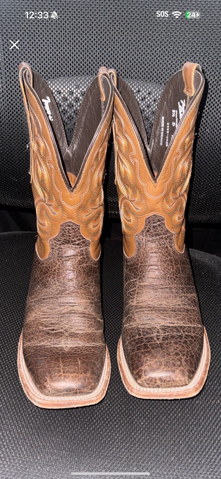 Tony Lama Rowel Cowboy boots Mens Size 9.5D