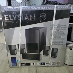 5 piece Elysian Audio surround sound system