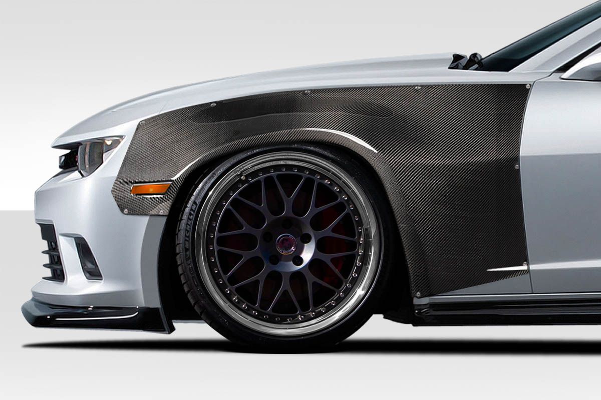 Blemished 2010-2015 Chevrolet Camaro Carbon Creations RBS Wide Body Front Fender Flares - 2 Piece