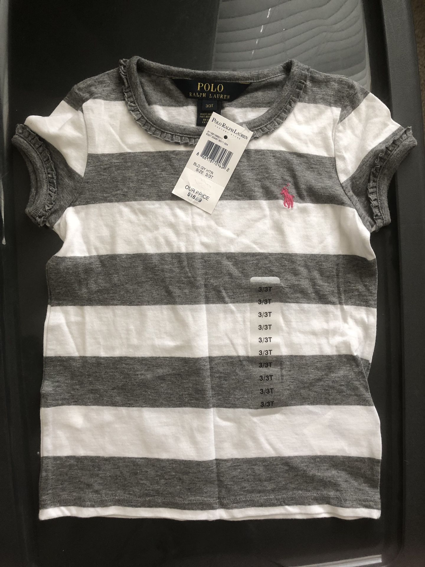 Polo Ralph Lauren girl top - size 3T - NEW