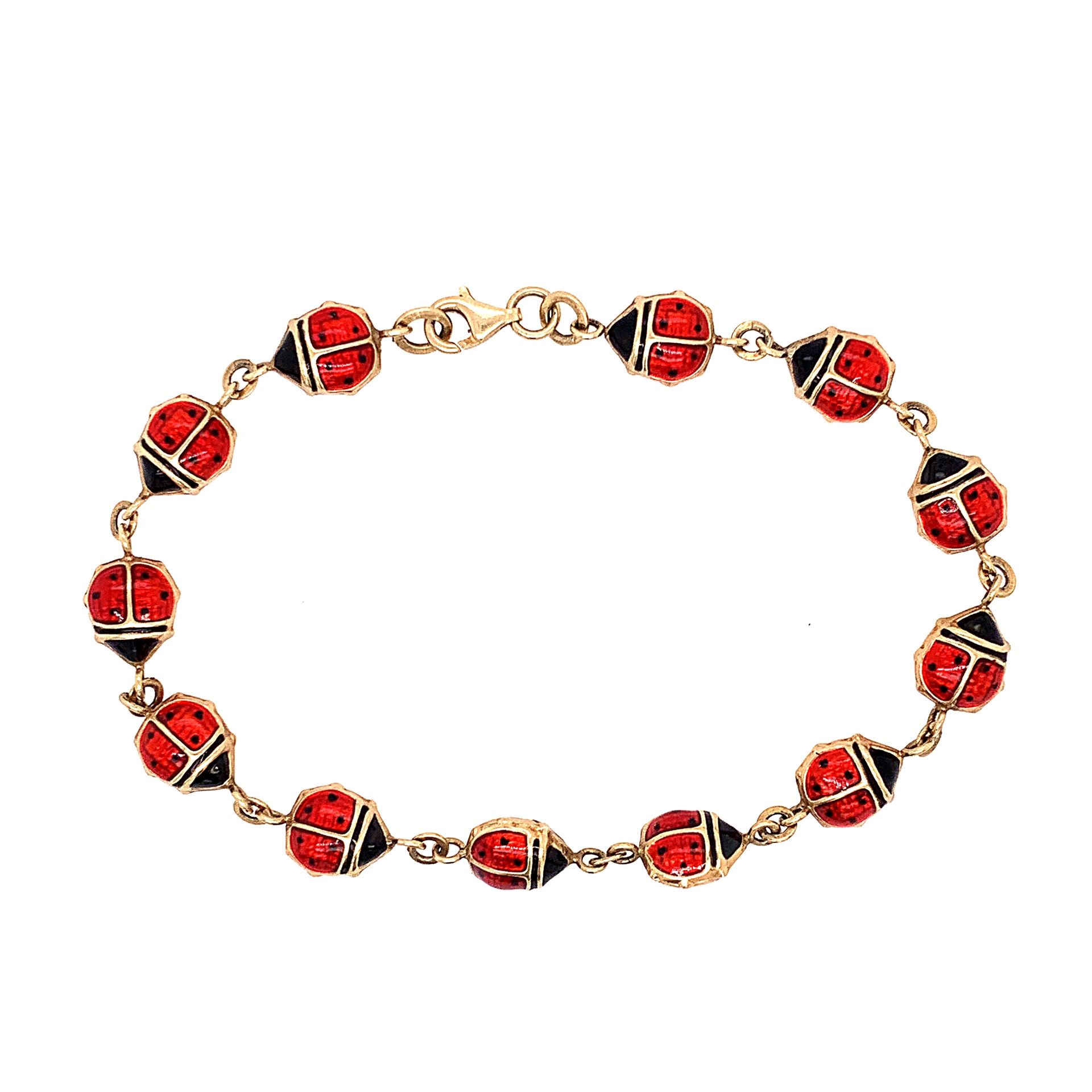 10k Ladybug Bracelet