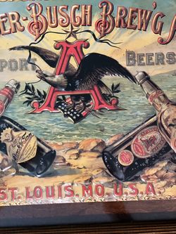 Anheuser Busch Authentic Reproduction
