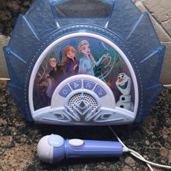 Disney Frozen Bluetooth Sing Along Booumbox, Lights, Music And Karaoke Microphone Children +3+