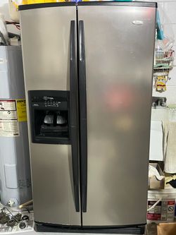 Refrigerator Whirlpool Stainless Side-By-Side