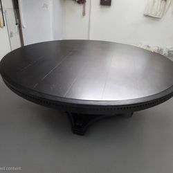 RH St James Dining table in antique black 72"