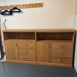 FREE Two Wooden Dressers/armoires