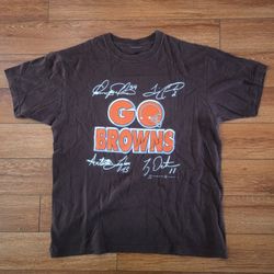 Vintage Cleveland Browns Go Browns T Shirt Please See Pictures For Measurements