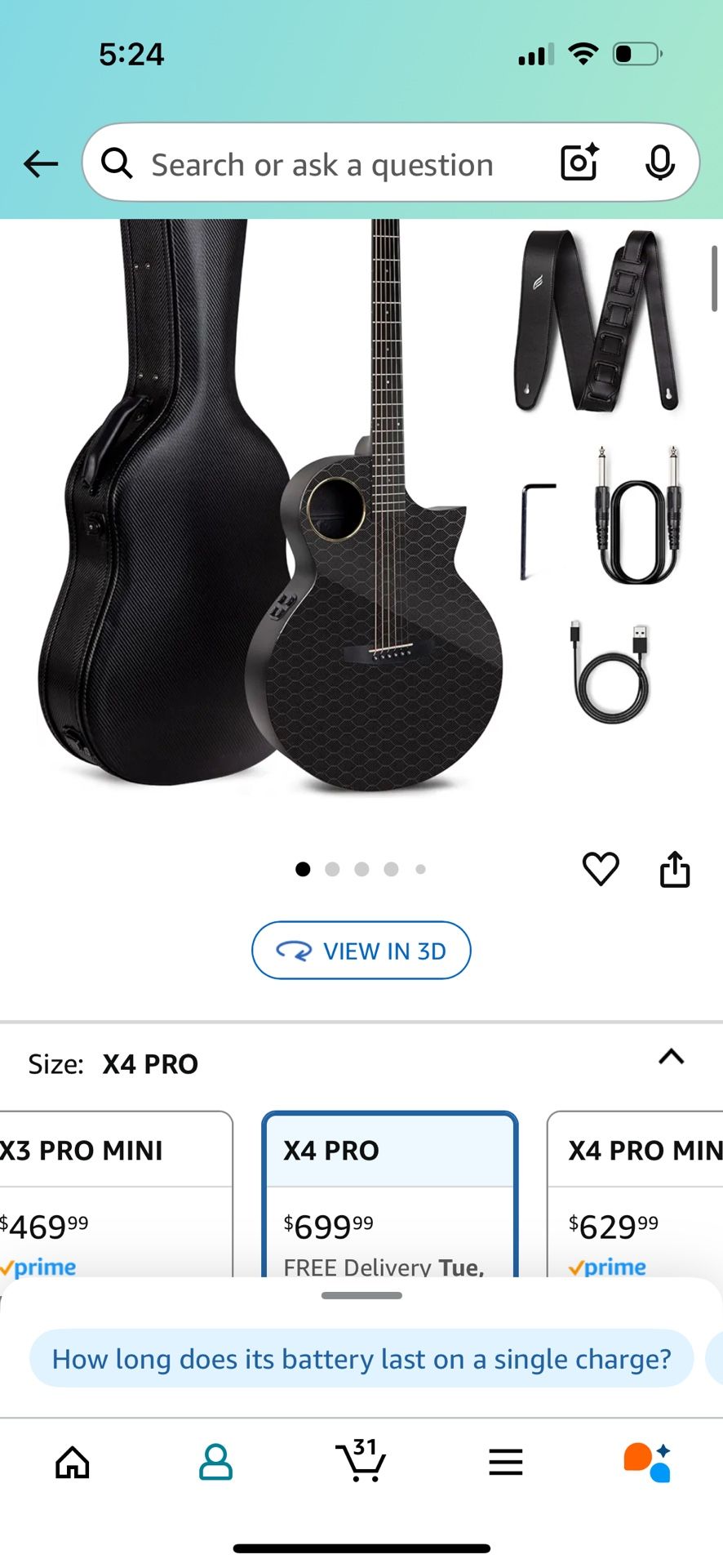 Enya X4 PRO Carbon Fiber Acoustic Electric Guitar