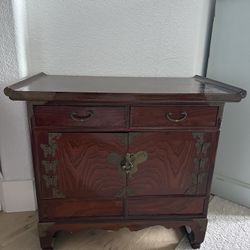 Antique Furniture - Nightstand With Hidden Drawers 