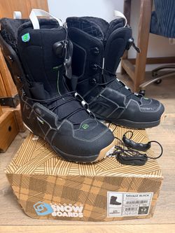 Salomon Savage Black Snowboard Boots Size 12