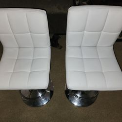 Bar Stools, White