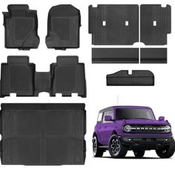 New TSLDRV Ford Bronco Floor Mat Set