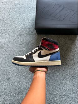 Jordan 1 Retro High Fragment x Union LA Varsity Red Sport Royal
