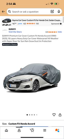 Car Cover 2004 Honda Accord