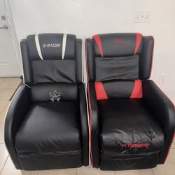 2 Gaming Recliner Chairs – S-Racer & Vitesse 