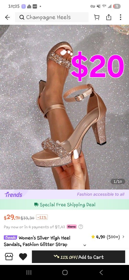 Gold Heels