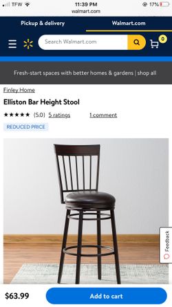 Brand new Elliston Bar Height Stool