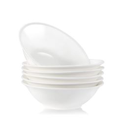 Cereal Bowls, 6.8 Inch Salad Bowl, Set of 6, Porcelain Bowl sets. Microwave Safe, Dishwasher Safe.