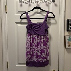 Purple Floral Top