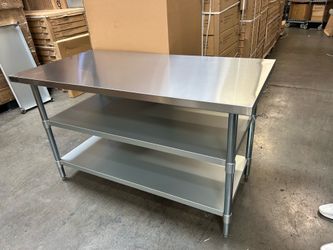 New stainless steel restaurant and warehouse equipment