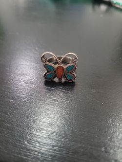 Navajo butterfly sterling