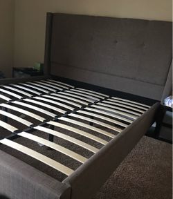 Eastern king bed frame & memory foam mattress.