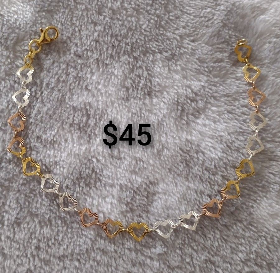 925 Sterling Silver Women's Bracelets/Brasaletes De Plata 925 Para Dama