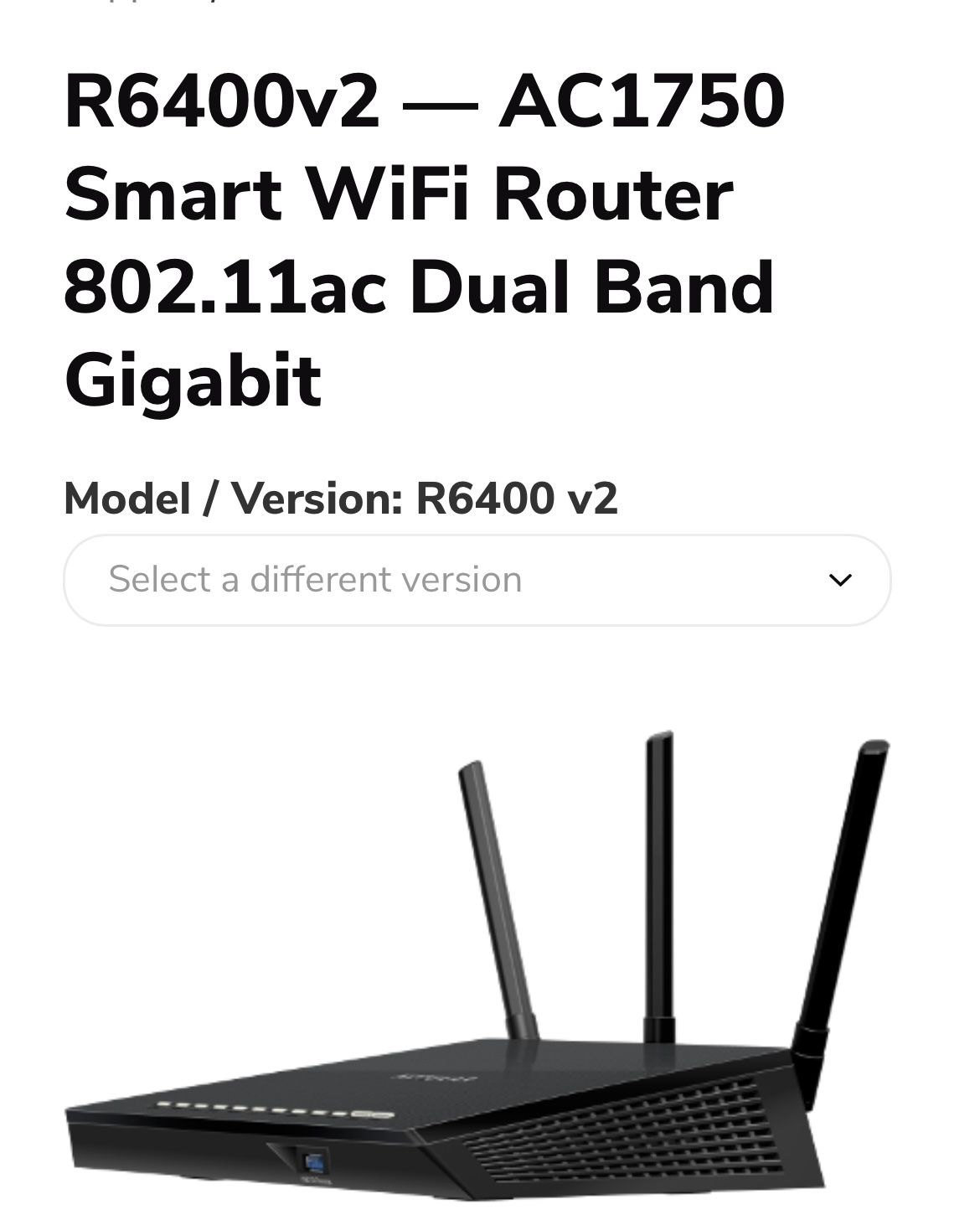 NetGear Smart WiFi Router Dual Band 802.11 ac